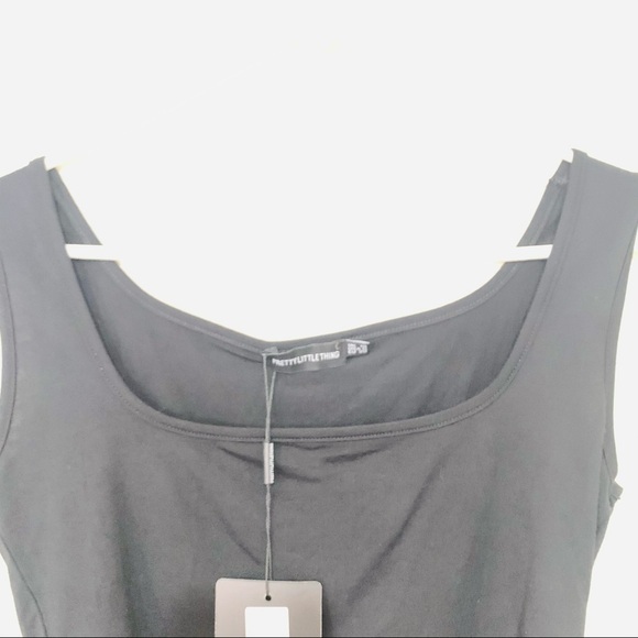 NWT PRETTY LITTLE THING jersey square neck crop 10 - Picture 4 of 10